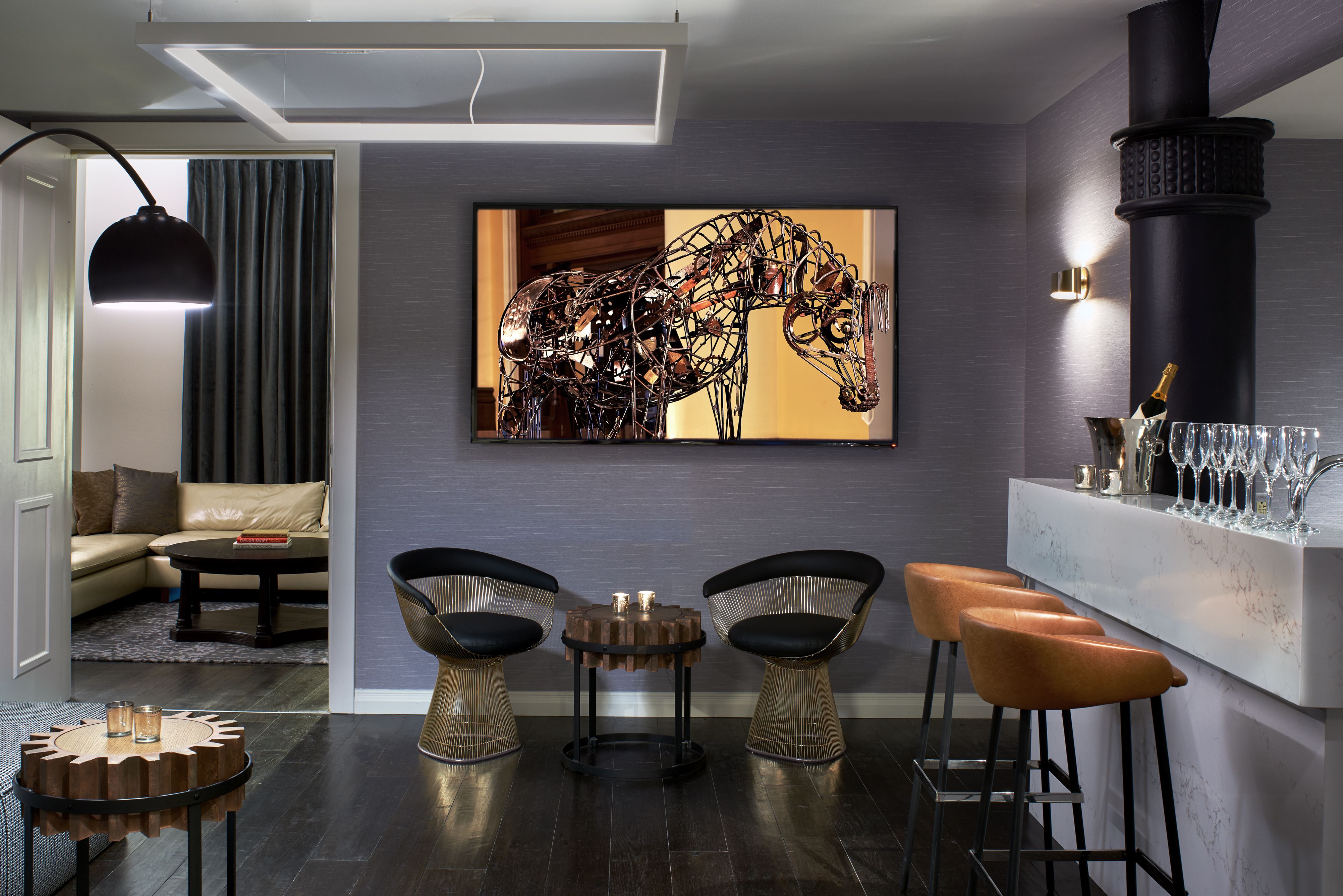 Image of bar area at The Union Station Nashville Yards, a member of Historic Hotels of America since 2015, located in Nashville, Tennessee